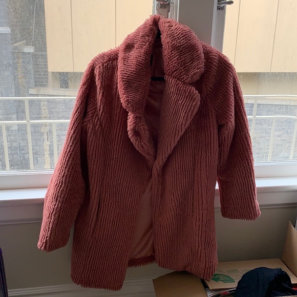 Pink Cotton Candy LA Furry Jacket - Picture 2 of 6